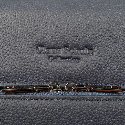 Сумка мужская ZH-63102-2 синяя натуральная кожа