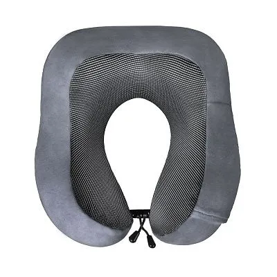 Подушка 3400 memory foam велюр/трикотаж т.серая