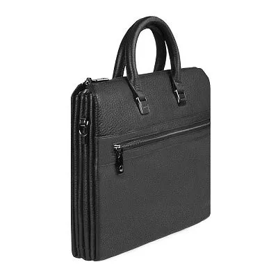 Портфель HT-9390-1 черный натуральная кожа