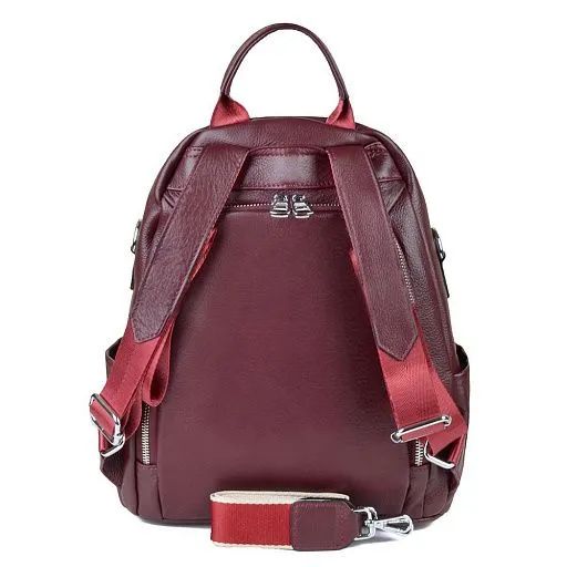 Рюкзак жен GH-618 борд. нат.кожа Claus Schulz