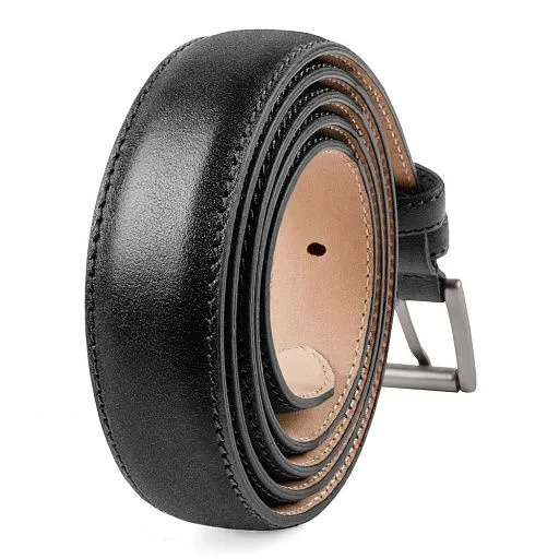 Ремень MO/W-06-2.4 черный нат.кожа 
