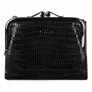 Кошелек женский MO-6166-105 черный натуральная кожа